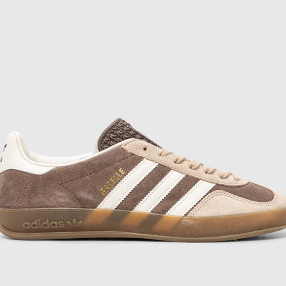 adidas Gazelle Indoor Earth Strata Magic Beige IF9646 Men's Size New 9.5 Shoes - Picture 9 of 13